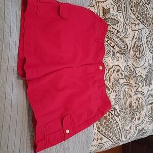 Chaps Red Shorts Size 12